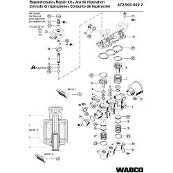 REPARATURNI SET ECAS VENTILA - WABCO