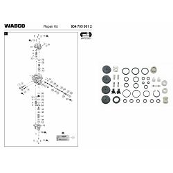 REPARATURNI SET VENTILA - WABCO