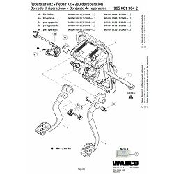 REPARATURNI SET PEDALE - WABCO