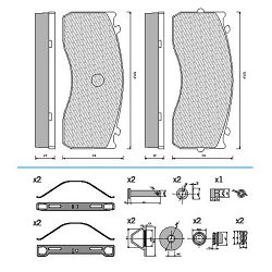 DISK PLOČICE ATEGO, MAN FCV1277 29115 3409010502 - MB OE