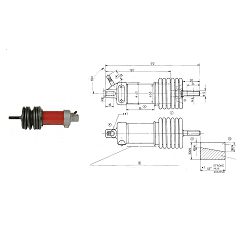 CILINDAR FI30, L=172, MAX 8BAR - WABCO