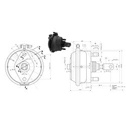 KOČIONI CILINDAR TIP 24 8BAR - WABCO