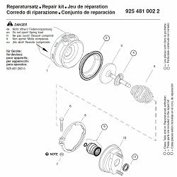 REPARATURNI SET TRISTOP CILINDRA 24/24 - WABCO