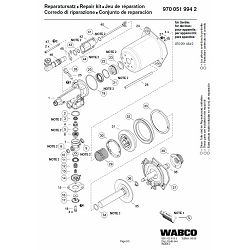 REP SET CILINDRA KVAČILA WABCO