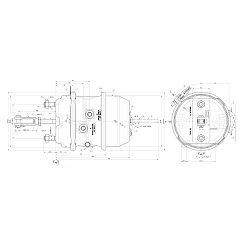 TRISTOP CILINDAR 30/30 75/75MM - WABCO