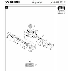 REP. SET ZRAČNIH KOČNICA - WABCO