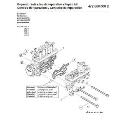 REPARATURNI SET ECAS VENTILA WABCO