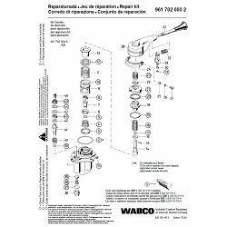 GARNITURA ZA REPARACIJU ZRAČNIH KOČNICA - WABCO