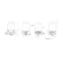 ISUŠIVAČ ZRAKA 12V, 8,1bar FENDT- WABCO