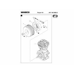 MAGNETNA ZAVOJNICA KOMPRESORA ZRAKA - WABCO