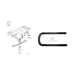 KLOBNA FEDERPLATE VOLVO, RENAULT, L-275mm