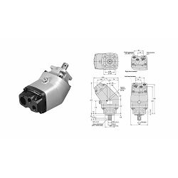 PUMPA F2-53/53-R, 54cm3/r - PARKER