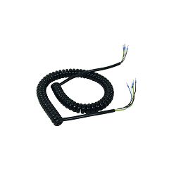 SPIRALNI ELEKTRIČNI KABEL PODIZNE RAMPE 12/24V, 5-POL, ŽICA 5x 0,75mm2, L-3m - HACO