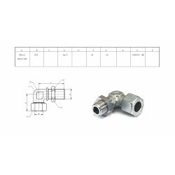 KUTNA SPOJNICA M16X1,5 - FI-12 - WABCO