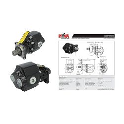 ZUPČASTA HIDRAULIČNA PUMPA 81l/min., 2500rev./min. 1" IN/OUT, BI-ROTATION - HYVA