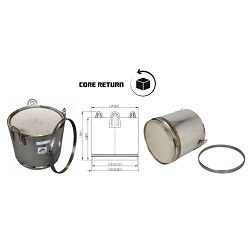 *DPF FILTER SCANIA E6 - DINEX - OLD CORE KAUCIJA 400E*