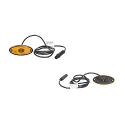 GABARIT L=D, LED 24V, FLATPOINT II, H-46mm; W-102mm; D-13mm, KABEL 1500mm, ASS3 3PIN - ASPOCK