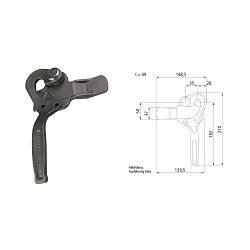 ZATVARAČ DESNI, ČELIK, DUŽINA RUČICE 182mm, TIP-3821