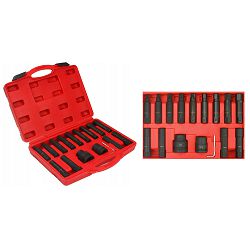 SET 3/4" UDARNIH NASTAVKA I ADAPTERA ZA BITOVE 1" IMBUS 17-24MM, TORX T60-T100 ETORX E18-E24 