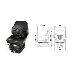 MEHANIČKO TRAKTORSKO SJEDALO Compacto Basic XM, MSG283/520 - GRAMMER