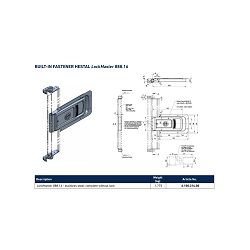 ZATVARAČ Lock Master Type 888.16, 233X154X240 - HESTAL