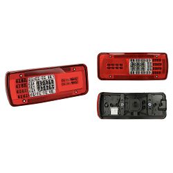 STRAŽNJA LAMPA LIJEVA, LC11, LED, 24V, s rasvjetom tablice, reflektor, side clearance, HDSCS 8PIN, IVECO STRALIS - VIGNAL