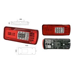 STRAŽNJA LAMPA DESNO, LED, 12V, s rasvjetom tablice, reflektor, AMP 7PIN Bayonet, MERCEDES SPRINTER - VIGNAL