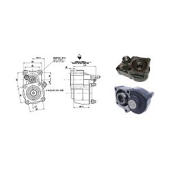 PTO IVECO ZF, RATIO 1:1,3, 80x80mm, 295Nm - HYDROCAR