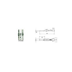 ELEKTRIČNI KONEKTOR 2,8 mm × 0,8 mm, 0,5 – 1,0mm2, CuSn4 pokositreno