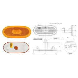 GABARIT MERCEDES 12/24V, 3W - HORPOL