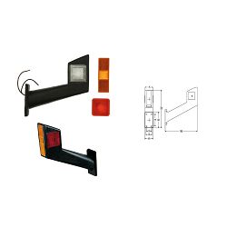 GABARIT L=D, Halogen/R5W, SCHMITZ, SCHWARZMULLER, MAN, SCANIA, DAF, LIEBHERR