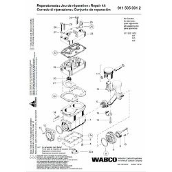 REPARATURNI SET KOMPRESORA - WABCO