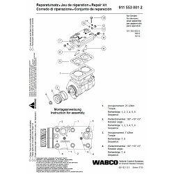 GLAVA KOMPRESORA KPL. WABCO ORIG.