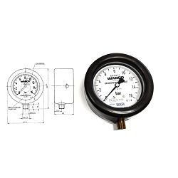 MANOMETAR 0-16 BAR WABCO