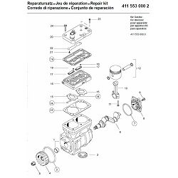 GAR. BRTVILA KOMR. 01.R391.145 - WABCO