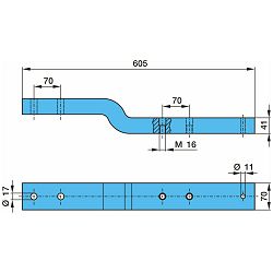 FEDER PLATA BPW l=605 ŠIRINA 70MM - OE