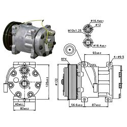 KOMPRESOR KLIME RVI DXI12 - OE