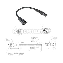 KABEL KRATKI NAPOJNI EBS-E 0.3M SPOJ UZ 449133, 449233