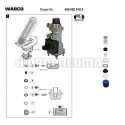 SET ZA REPARATURU KOČIONE PEDALE - WABCO